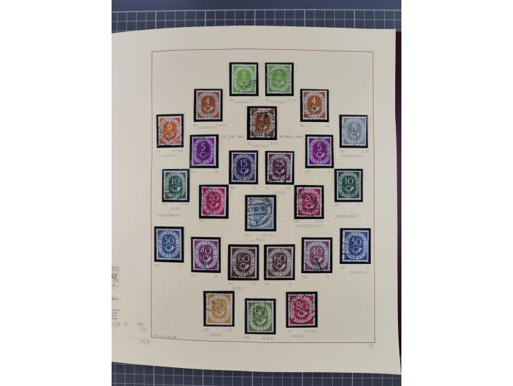 1949/2018 (ca.), postfrische, ungebrauchte und gestempelte Sammlung in 59 (!) Lindner-Alben. In den Hauptnummern komplett und