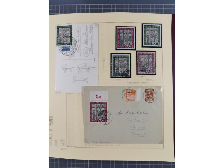 1949/2018 (ca.), postfrische, ungebrauchte und gestempelte Sammlung in 59 (!) Lindner-Alben. In den Hauptnummern komplett und