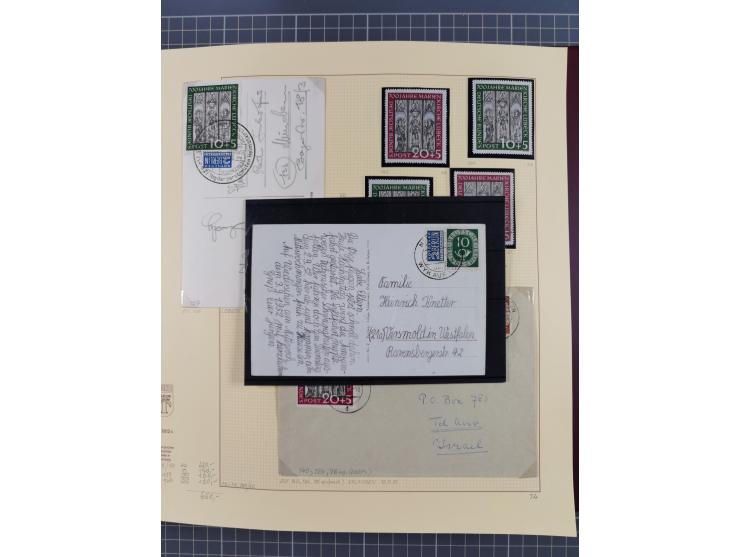 1949/2018 (ca.), postfrische, ungebrauchte und gestempelte Sammlung in 59 (!) Lindner-Alben. In den Hauptnummern komplett und