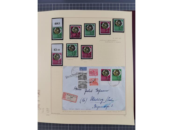 1949/2018 (ca.), postfrische, ungebrauchte und gestempelte Sammlung in 59 (!) Lindner-Alben. In den Hauptnummern komplett und