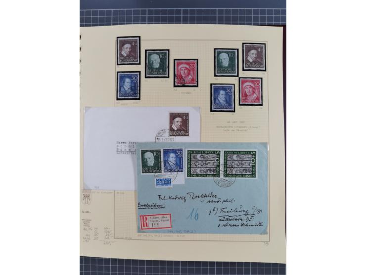 1949/2018 (ca.), postfrische, ungebrauchte und gestempelte Sammlung in 59 (!) Lindner-Alben. In den Hauptnummern komplett und