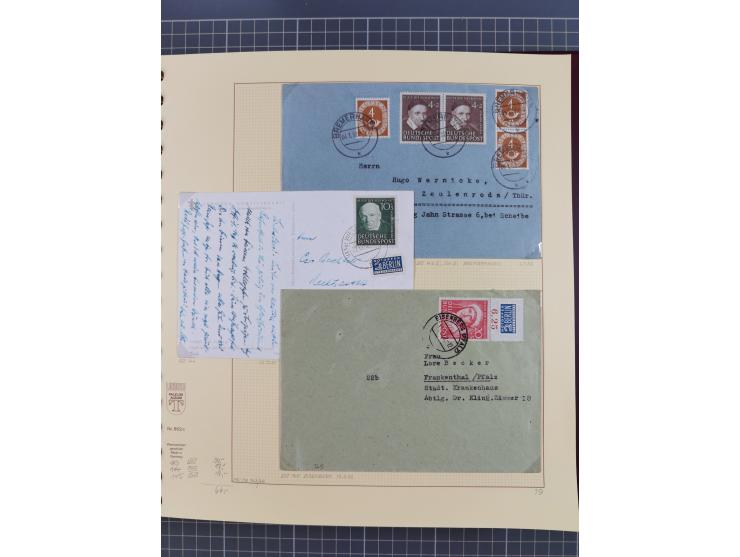 1949/2018 (ca.), postfrische, ungebrauchte und gestempelte Sammlung in 59 (!) Lindner-Alben. In den Hauptnummern komplett und