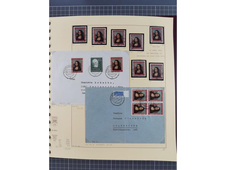 1949/2018 (ca.), postfrische, ungebrauchte und gestempelte Sammlung in 59 (!) Lindner-Alben. In den Hauptnummern komplett und