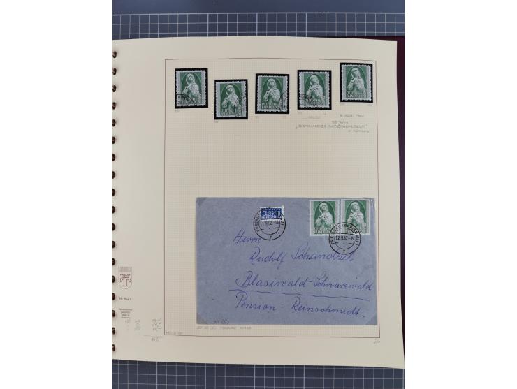 1949/2018 (ca.), postfrische, ungebrauchte und gestempelte Sammlung in 59 (!) Lindner-Alben. In den Hauptnummern komplett und