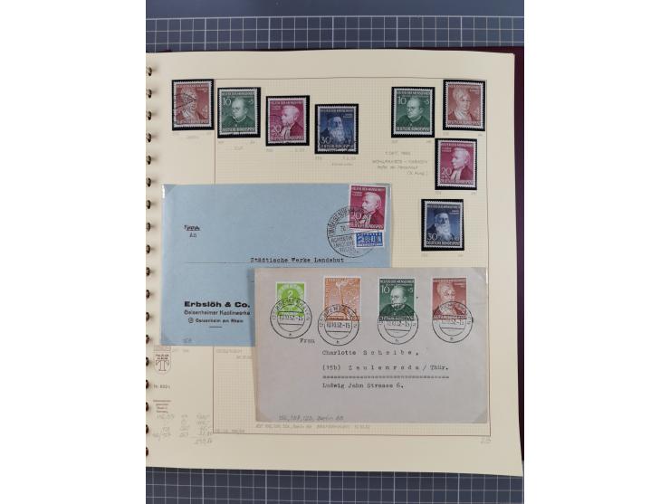 1949/2018 (ca.), postfrische, ungebrauchte und gestempelte Sammlung in 59 (!) Lindner-Alben. In den Hauptnummern komplett und