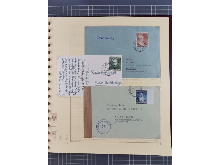 1949/2018 (ca.), postfrische, ungebrauchte und gestempelte Sammlung in 59 (!) Lindner-Alben. In den Hauptnummern komplett und