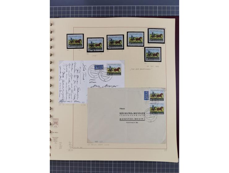 1949/2018 (ca.), postfrische, ungebrauchte und gestempelte Sammlung in 59 (!) Lindner-Alben. In den Hauptnummern komplett und