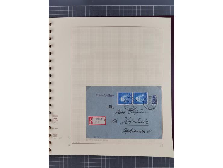 1949/2018 (ca.), postfrische, ungebrauchte und gestempelte Sammlung in 59 (!) Lindner-Alben. In den Hauptnummern komplett und