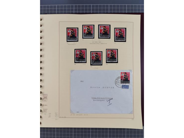 1949/2018 (ca.), postfrische, ungebrauchte und gestempelte Sammlung in 59 (!) Lindner-Alben. In den Hauptnummern komplett und