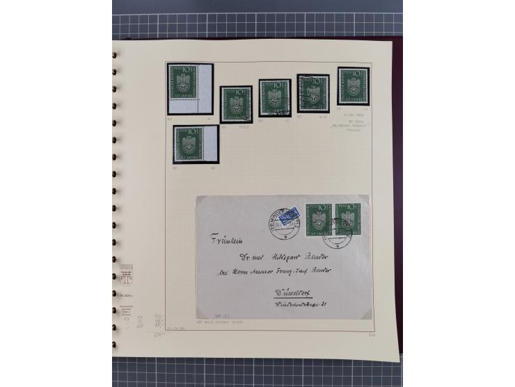 1949/2018 (ca.), postfrische, ungebrauchte und gestempelte Sammlung in 59 (!) Lindner-Alben. In den Hauptnummern komplett und