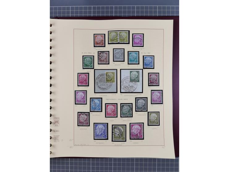 1949/2018 (ca.), postfrische, ungebrauchte und gestempelte Sammlung in 59 (!) Lindner-Alben. In den Hauptnummern komplett und