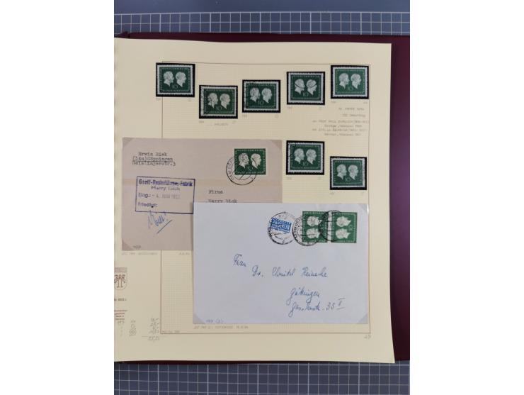 1949/2018 (ca.), postfrische, ungebrauchte und gestempelte Sammlung in 59 (!) Lindner-Alben. In den Hauptnummern komplett und