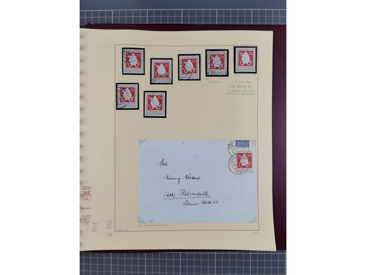 1949/2018 (ca.), postfrische, ungebrauchte und gestempelte Sammlung in 59 (!) Lindner-Alben. In den Hauptnummern komplett und