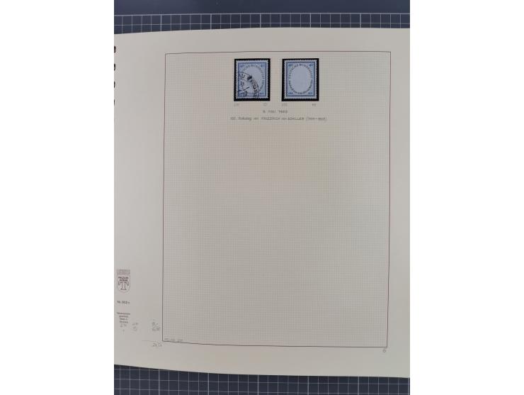 1949/2018 (ca.), postfrische, ungebrauchte und gestempelte Sammlung in 59 (!) Lindner-Alben. In den Hauptnummern komplett und