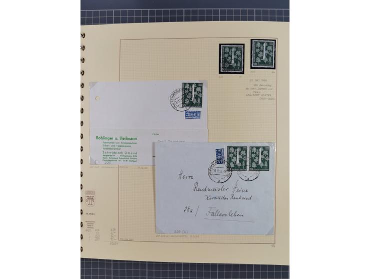 1949/2018 (ca.), postfrische, ungebrauchte und gestempelte Sammlung in 59 (!) Lindner-Alben. In den Hauptnummern komplett und