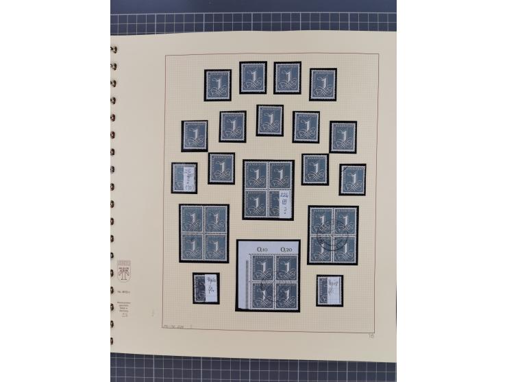 1949/2018 (ca.), postfrische, ungebrauchte und gestempelte Sammlung in 59 (!) Lindner-Alben. In den Hauptnummern komplett und