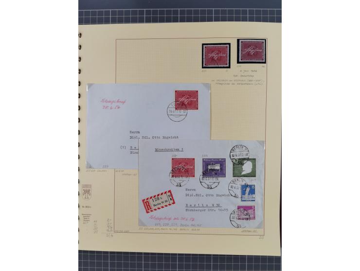 1949/2018 (ca.), postfrische, ungebrauchte und gestempelte Sammlung in 59 (!) Lindner-Alben. In den Hauptnummern komplett und