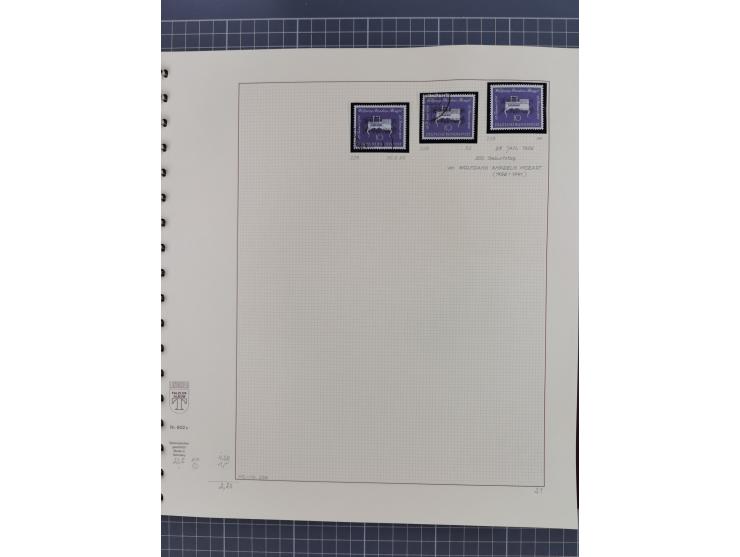 1949/2018 (ca.), postfrische, ungebrauchte und gestempelte Sammlung in 59 (!) Lindner-Alben. In den Hauptnummern komplett und