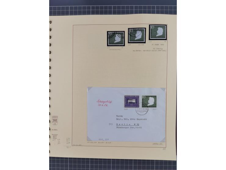 1949/2018 (ca.), postfrische, ungebrauchte und gestempelte Sammlung in 59 (!) Lindner-Alben. In den Hauptnummern komplett und