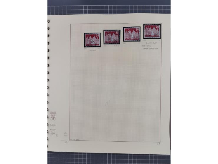 1949/2018 (ca.), postfrische, ungebrauchte und gestempelte Sammlung in 59 (!) Lindner-Alben. In den Hauptnummern komplett und