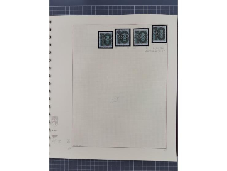 1949/2018 (ca.), postfrische, ungebrauchte und gestempelte Sammlung in 59 (!) Lindner-Alben. In den Hauptnummern komplett und