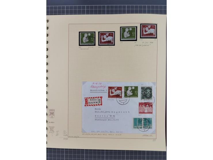 1949/2018 (ca.), postfrische, ungebrauchte und gestempelte Sammlung in 59 (!) Lindner-Alben. In den Hauptnummern komplett und