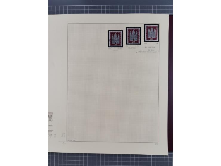 1949/2018 (ca.), postfrische, ungebrauchte und gestempelte Sammlung in 59 (!) Lindner-Alben. In den Hauptnummern komplett und