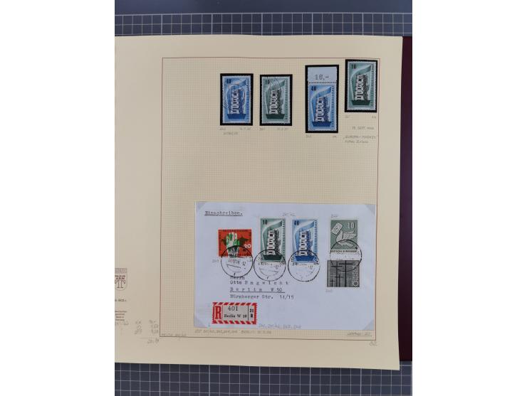 1949/2018 (ca.), postfrische, ungebrauchte und gestempelte Sammlung in 59 (!) Lindner-Alben. In den Hauptnummern komplett und