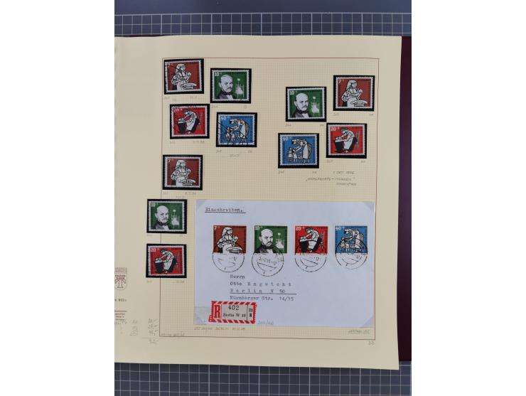 1949/2018 (ca.), postfrische, ungebrauchte und gestempelte Sammlung in 59 (!) Lindner-Alben. In den Hauptnummern komplett und