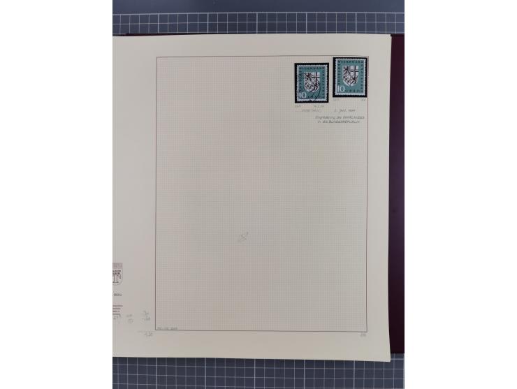 1949/2018 (ca.), postfrische, ungebrauchte und gestempelte Sammlung in 59 (!) Lindner-Alben. In den Hauptnummern komplett und