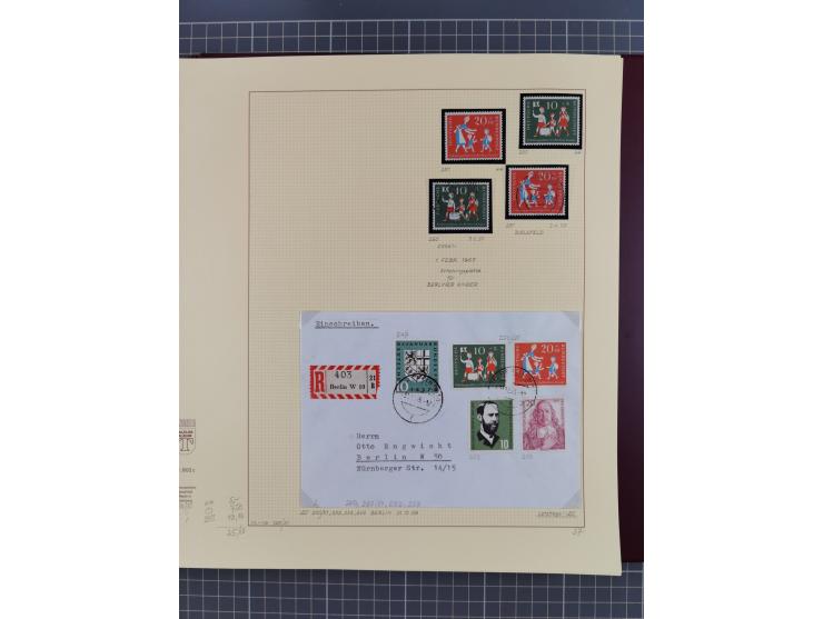 1949/2018 (ca.), postfrische, ungebrauchte und gestempelte Sammlung in 59 (!) Lindner-Alben. In den Hauptnummern komplett und