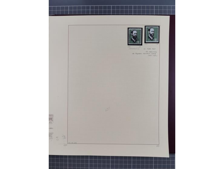 1949/2018 (ca.), postfrische, ungebrauchte und gestempelte Sammlung in 59 (!) Lindner-Alben. In den Hauptnummern komplett und