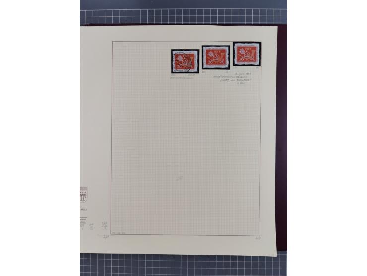 1949/2018 (ca.), postfrische, ungebrauchte und gestempelte Sammlung in 59 (!) Lindner-Alben. In den Hauptnummern komplett und