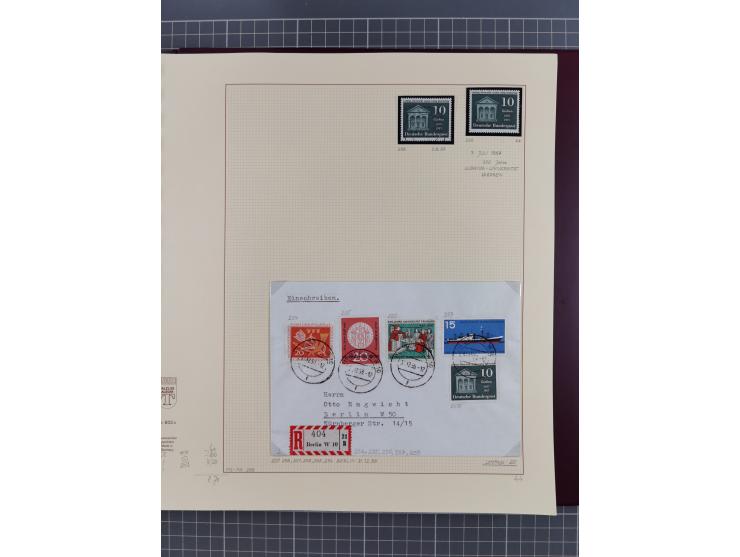 1949/2018 (ca.), postfrische, ungebrauchte und gestempelte Sammlung in 59 (!) Lindner-Alben. In den Hauptnummern komplett und