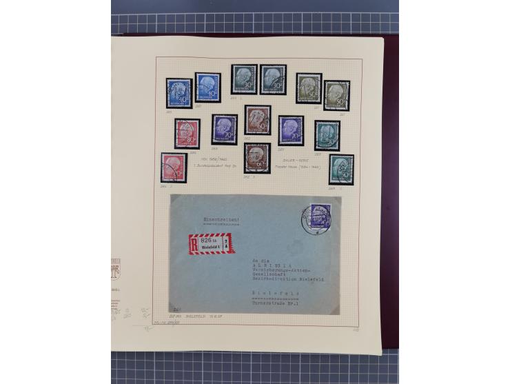 1949/2018 (ca.), postfrische, ungebrauchte und gestempelte Sammlung in 59 (!) Lindner-Alben. In den Hauptnummern komplett und