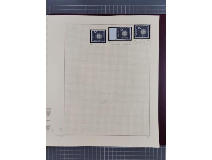 1949/2018 (ca.), postfrische, ungebrauchte und gestempelte Sammlung in 59 (!) Lindner-Alben. In den Hauptnummern komplett und