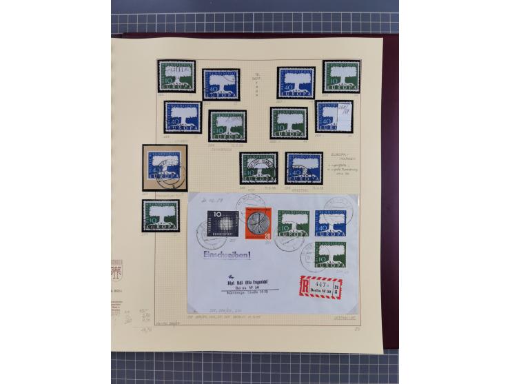 1949/2018 (ca.), postfrische, ungebrauchte und gestempelte Sammlung in 59 (!) Lindner-Alben. In den Hauptnummern komplett und