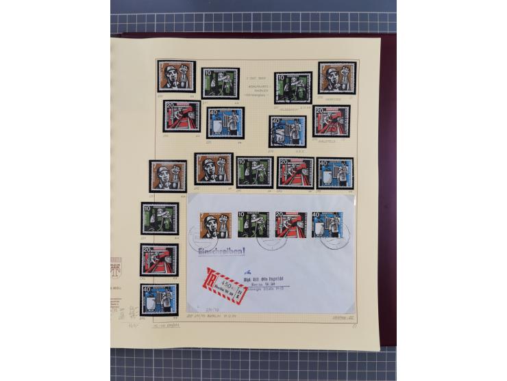 1949/2018 (ca.), postfrische, ungebrauchte und gestempelte Sammlung in 59 (!) Lindner-Alben. In den Hauptnummern komplett und