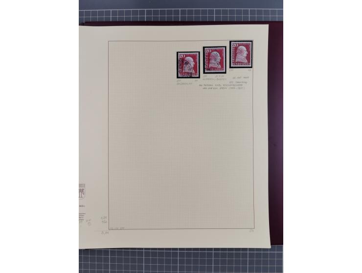 1949/2018 (ca.), postfrische, ungebrauchte und gestempelte Sammlung in 59 (!) Lindner-Alben. In den Hauptnummern komplett und