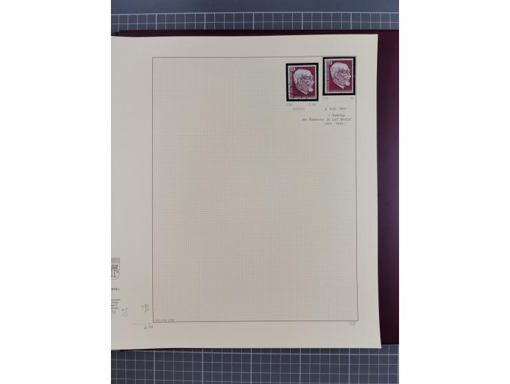 1949/2018 (ca.), postfrische, ungebrauchte und gestempelte Sammlung in 59 (!) Lindner-Alben. In den Hauptnummern komplett und