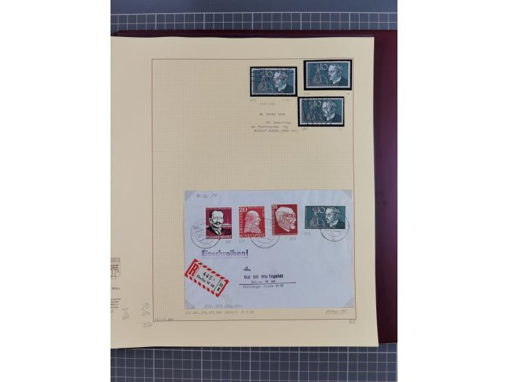 1949/2018 (ca.), postfrische, ungebrauchte und gestempelte Sammlung in 59 (!) Lindner-Alben. In den Hauptnummern komplett und