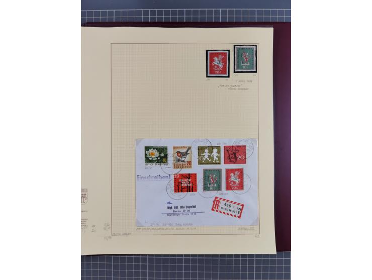 1949/2018 (ca.), postfrische, ungebrauchte und gestempelte Sammlung in 59 (!) Lindner-Alben. In den Hauptnummern komplett und