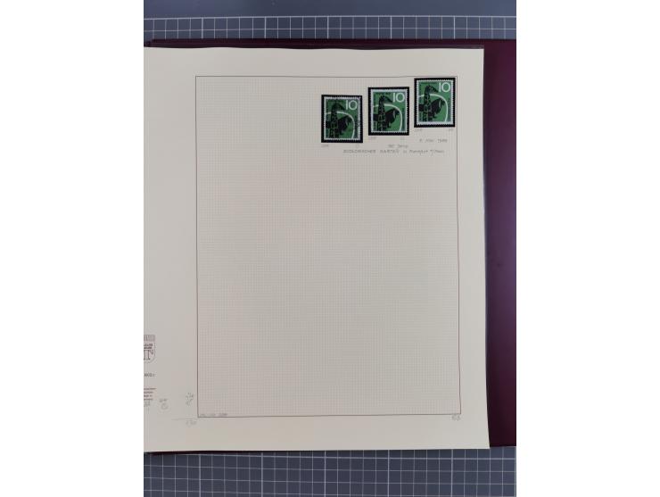 1949/2018 (ca.), postfrische, ungebrauchte und gestempelte Sammlung in 59 (!) Lindner-Alben. In den Hauptnummern komplett und