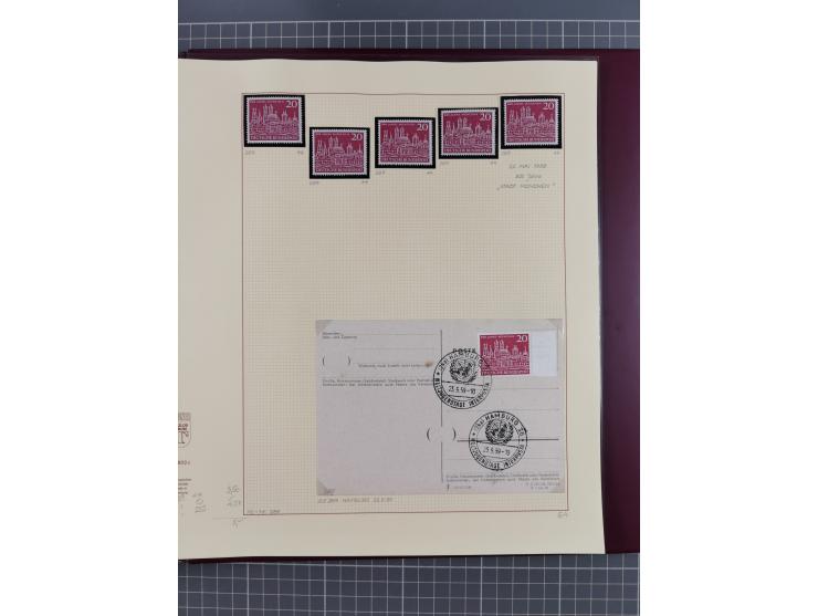 1949/2018 (ca.), postfrische, ungebrauchte und gestempelte Sammlung in 59 (!) Lindner-Alben. In den Hauptnummern komplett und