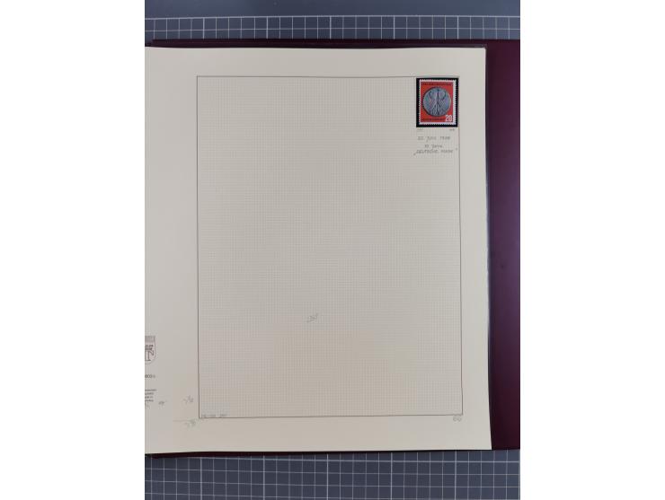 1949/2018 (ca.), postfrische, ungebrauchte und gestempelte Sammlung in 59 (!) Lindner-Alben. In den Hauptnummern komplett und