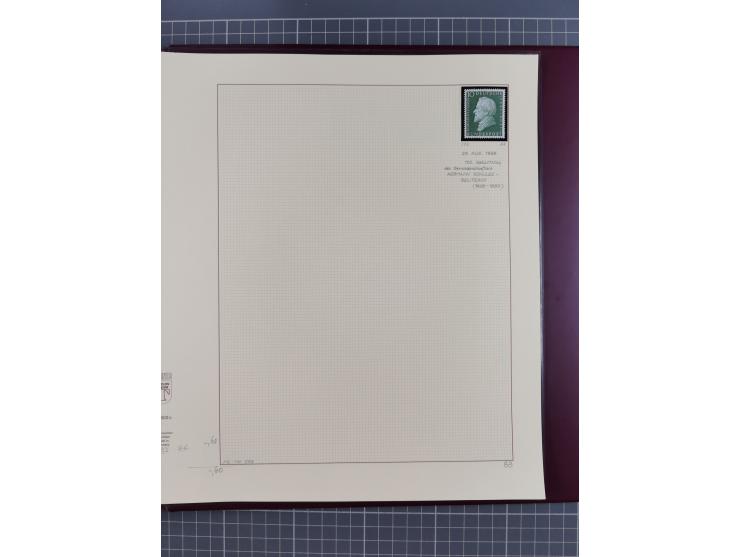 1949/2018 (ca.), postfrische, ungebrauchte und gestempelte Sammlung in 59 (!) Lindner-Alben. In den Hauptnummern komplett und