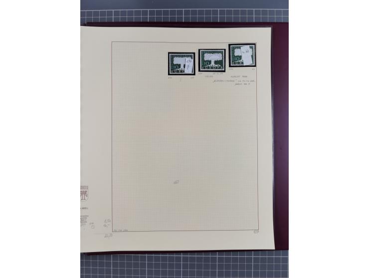 1949/2018 (ca.), postfrische, ungebrauchte und gestempelte Sammlung in 59 (!) Lindner-Alben. In den Hauptnummern komplett und