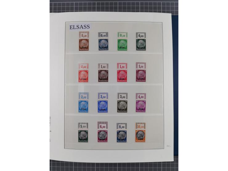 Albanien bis Zara, postfrische Sammlung im Lindner-Falzlos-Album mit Albanien komplett, mit diversen Abarten und einem Bogen 