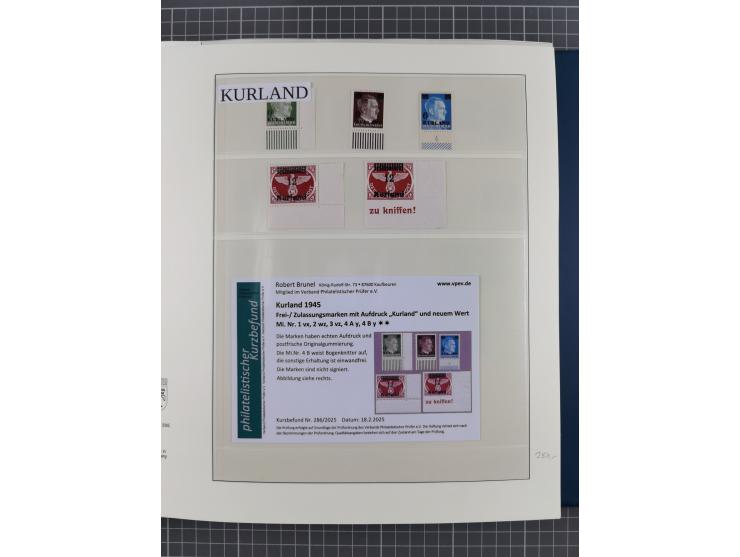 Albanien bis Zara, postfrische Sammlung im Lindner-Falzlos-Album mit Albanien komplett, mit diversen Abarten und einem Bogen 