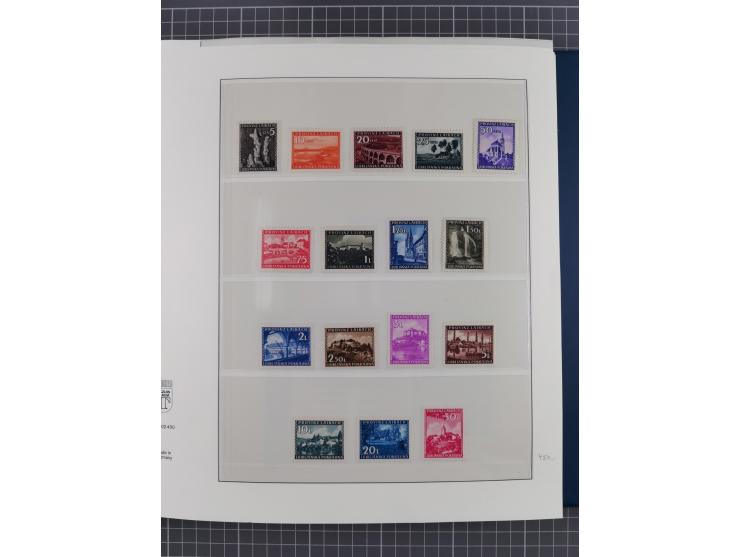 Albanien bis Zara, postfrische Sammlung im Lindner-Falzlos-Album mit Albanien komplett, mit diversen Abarten und einem Bogen 